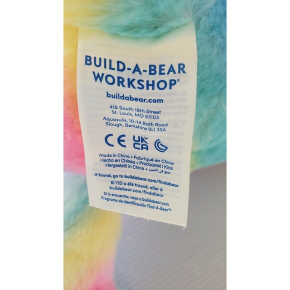 Build-A-Bear Great Wolf Lodge Plush Sherbet Rainbow Exclusive Limited Stuffed 21 - Picture 7 of 13